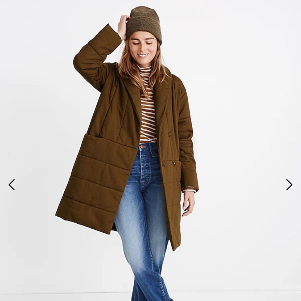 madewell quilted coat